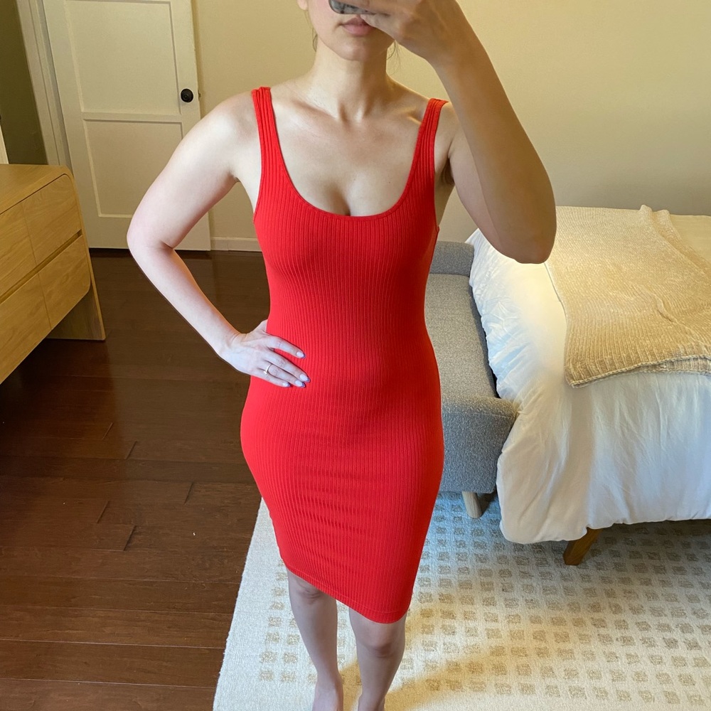 Red Stretchy Aritzia dress